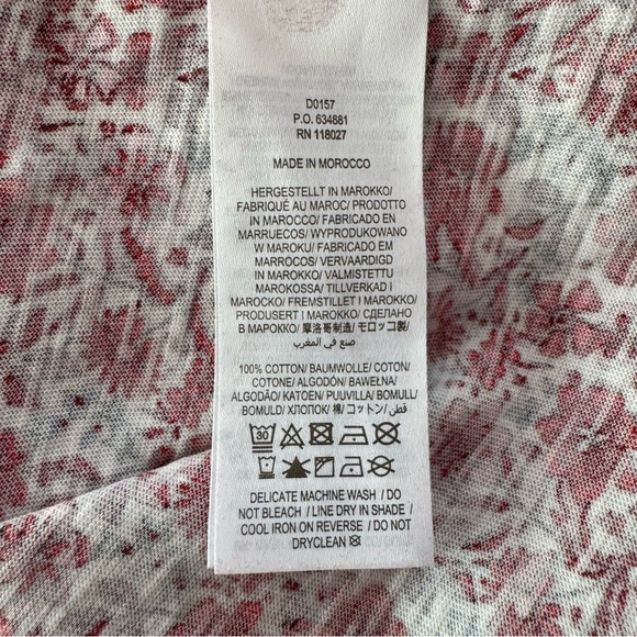 Boden Square Neck Jersey Cotton Floral Milkmaid Dress Puff Sleeves Size 4 - Picture 10 of 10